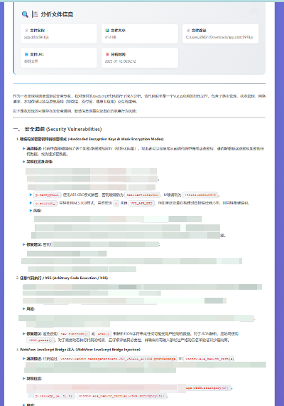JavaScript代码安全分析工具