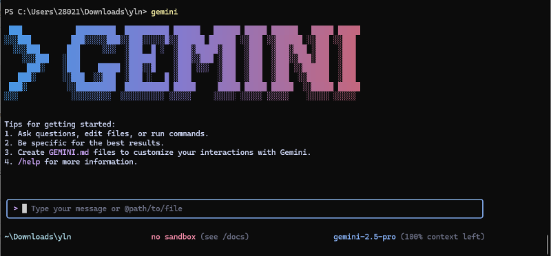 Gemini CLI的安装指南